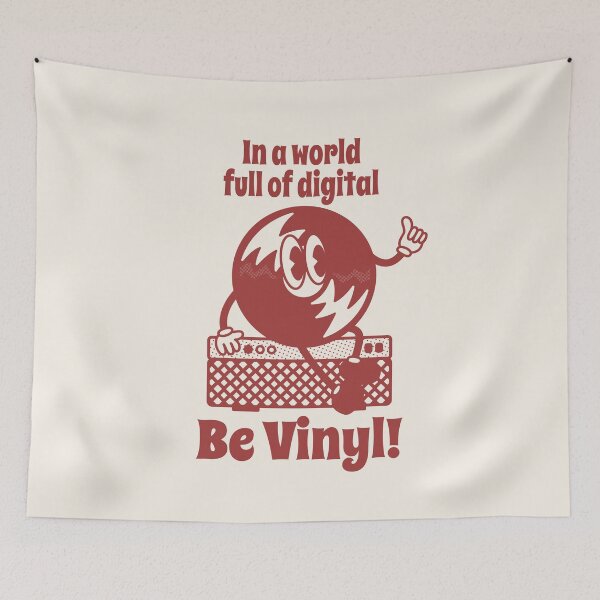 Item preview, In a world full of digital Be Vinyl! Retro record collectors designed and sold by emmjott.