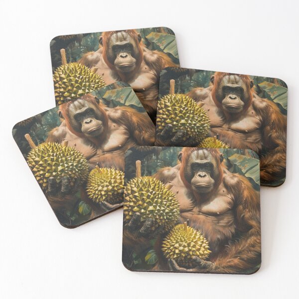 Item preview, Ape-solutely! Orangutan with Durian Design designed and sold by DurianCraze.