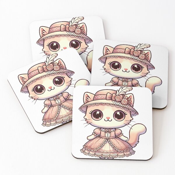 Item preview, Adorable Victorian-Style Cat in Elegant Dress designed and sold by Chokhdi289shop.