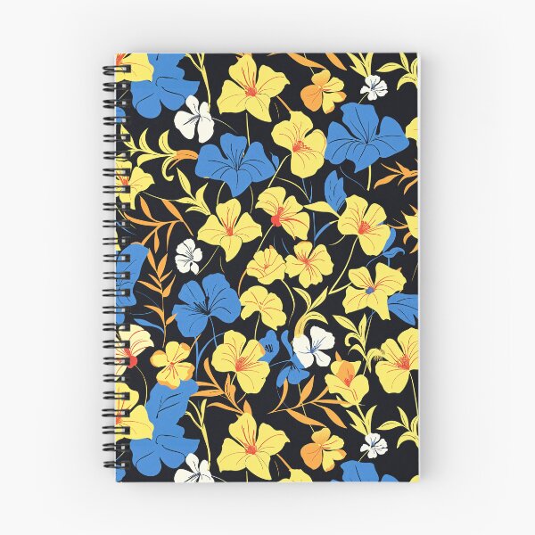Item preview, Blue Yellow Black Leaves Texture designed and sold by wonderpix.