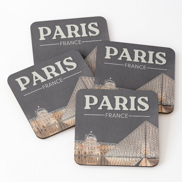 Item preview, Paris by Night Vintage Poster - Illuminated Louvre Pyramid designed and sold by Minuitvagabond.