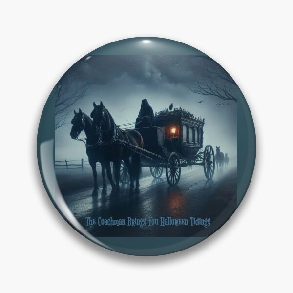 Item preview, The Coachman Brings You Halloween Greetings designed and sold by Halifaxartguy.