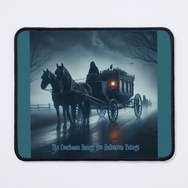 Item preview, The Coachman Brings You Halloween Greetings designed and sold by Halifaxartguy.