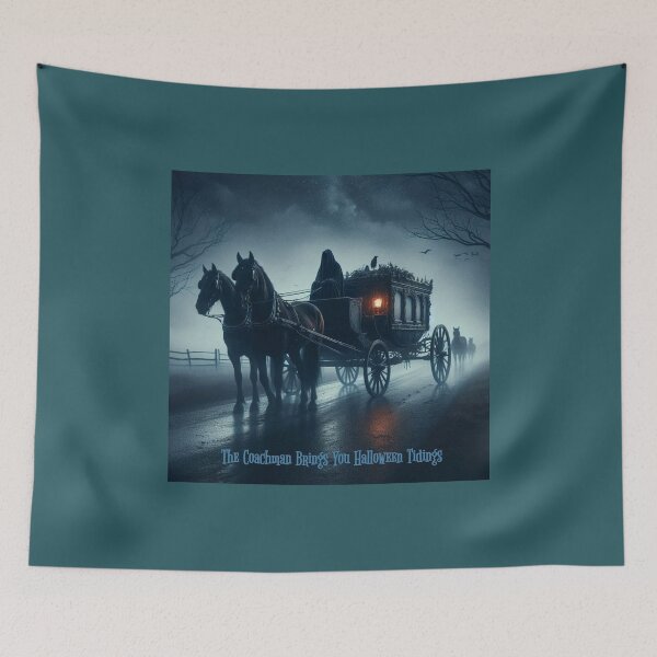 Item preview, The Coachman Brings You Halloween Greetings designed and sold by Halifaxartguy.