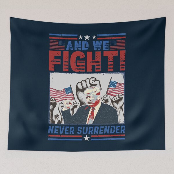 Item preview, Show Your Trump Pride with Bold, Distressed Grunge, Raise Your Fist for Change: AND WE FIGHT! DONALD TRUMP Supporters for the Proud Youth and True American Souls. designed and sold by zenturtlemerch.