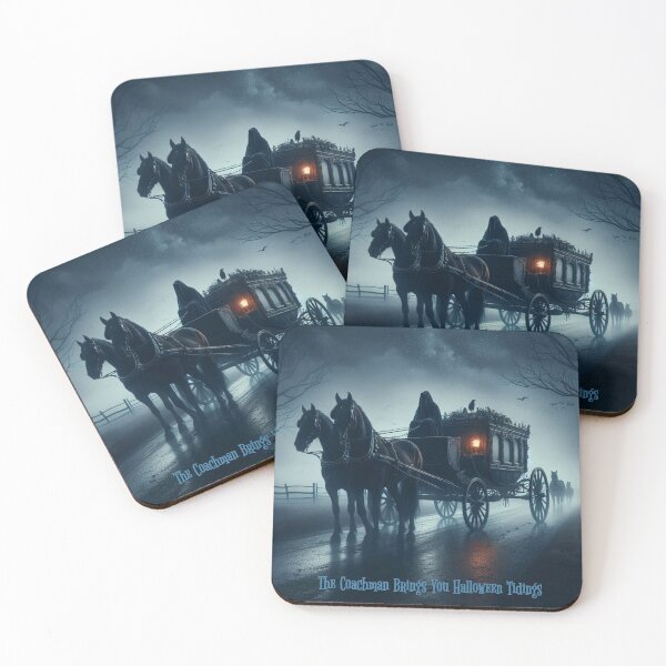 Item preview, The Coachman Brings You Halloween Greetings designed and sold by Halifaxartguy.