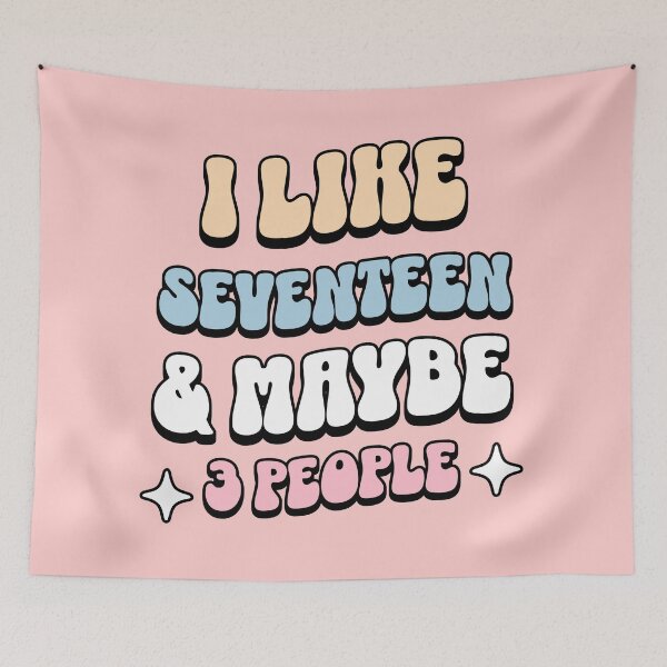 Item preview, I like svt seventeen and maybe 3 people pastel typography carat Morcaworks designed and sold by Morcawork.