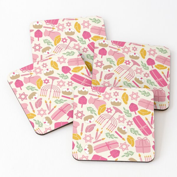 Item preview, Hanukkah Party (pink) designed and sold by Becca Alessi.