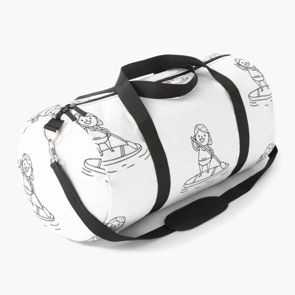 Item preview, Drawing of a woman paddleboarder on the water designed and sold by rasagamastore.