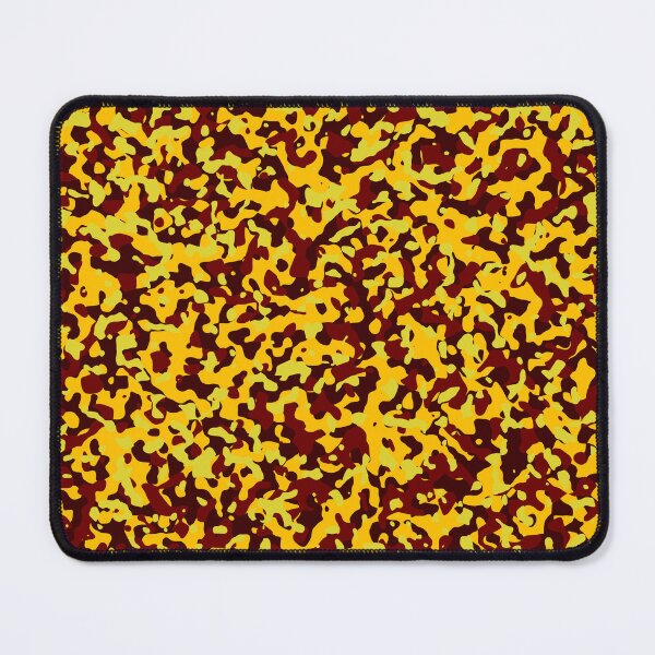 Item preview, Vibrant Yellow, Dark Maroon, and Burgundy Camouflage Pattern designed and sold by ModdiesColors.