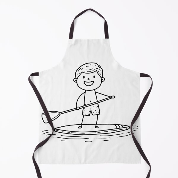 Item preview, Simple drawing of a man paddleboarder on the water designed and sold by rasagamastore.