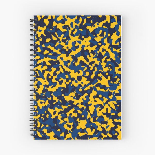 Item preview, Bold Yellow, Navy Blue, and Dark Teal Camouflage Pattern designed and sold by ModdiesColors.