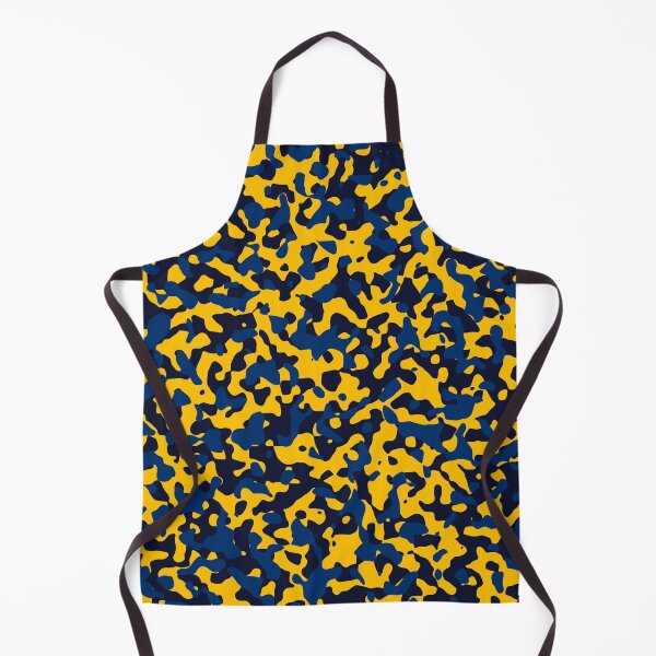 Item preview, Bold Yellow, Navy Blue, and Dark Teal Camouflage Pattern designed and sold by ModdiesColors.