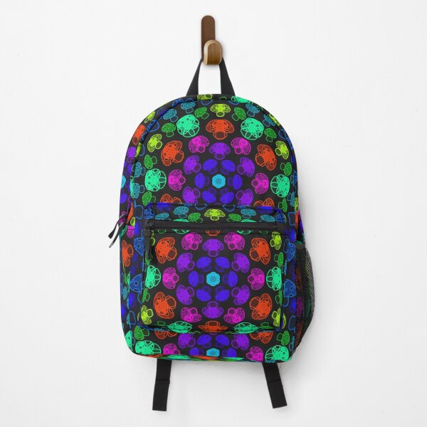 Item preview, Cursed Kaleidoscope - Dark Purple Rainbow Mushrooms designed and sold by FinapplePudding.