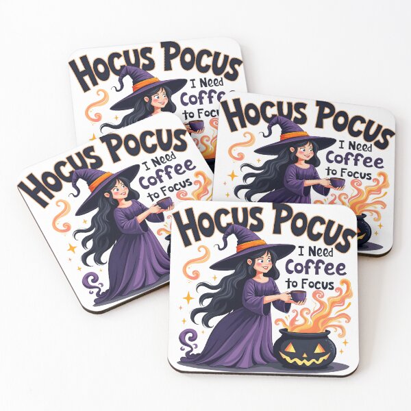 Item preview, Hocus Pocus, I Need Coffee to Focus designed and sold by  MAD's Recreation Studio.