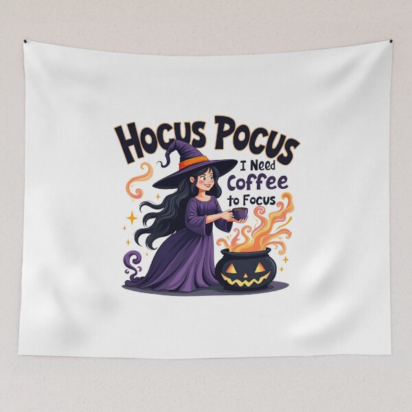 Item preview, Hocus Pocus, I Need Coffee to Focus designed and sold by  MAD's Recreation Studio.