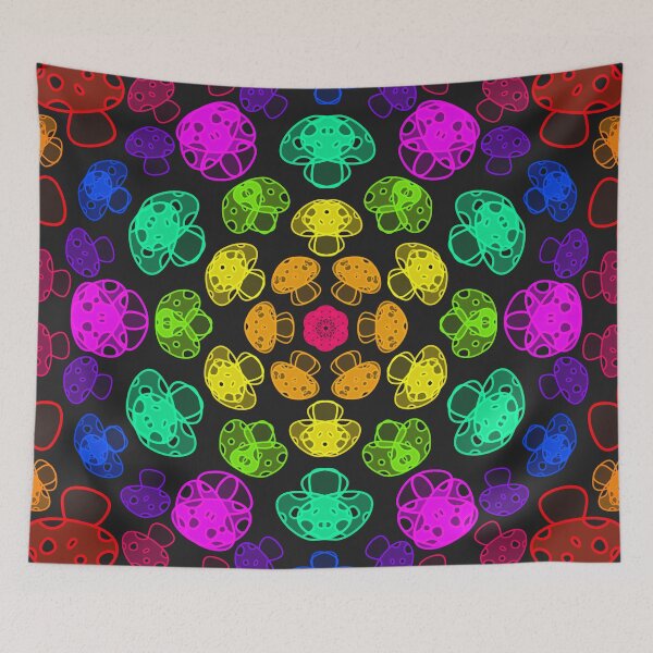 Item preview, Cursed Kaleidoscope - Rainbow Mushrooms designed and sold by FinapplePudding.