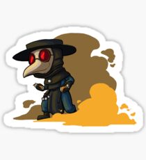 Chibi Smoke Plague doctor Sticker