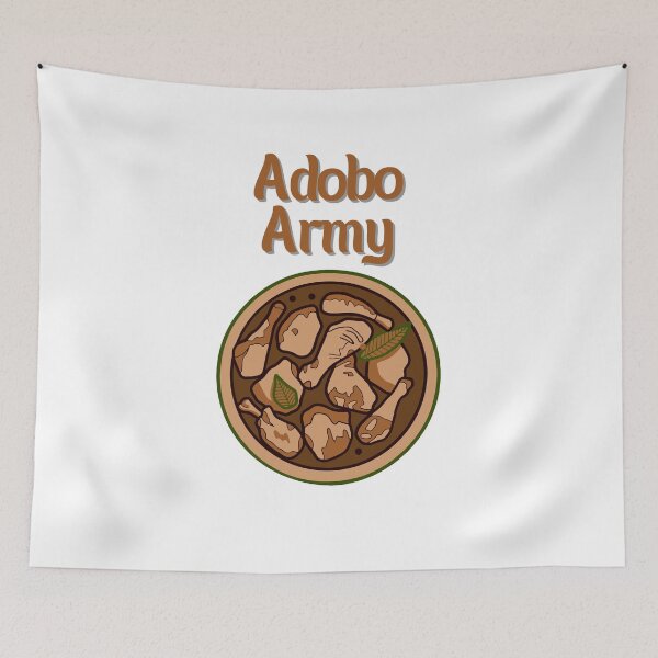 Item preview, Adobo Army - Funny Filipino Food Art designed and sold by ecdato.
