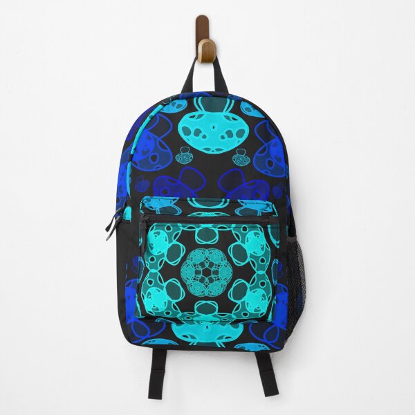 Item preview, Cursed Kaleidoscope - Vibrant Blue Mushrooms designed and sold by FinapplePudding.