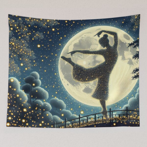 Item preview, Dancer Made of Lights, Ai Generated Art  designed and sold by ACC .