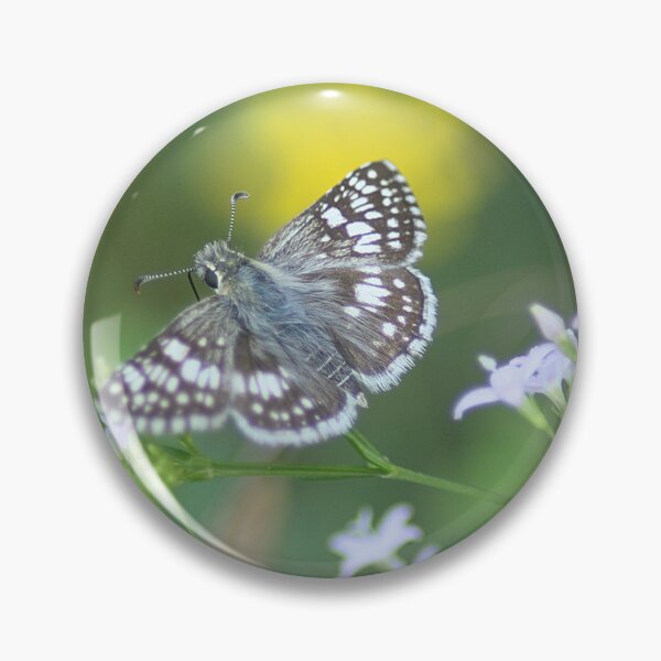 Item preview, White Checkered Skipper Butterfly designed and sold by HematiteDesign.