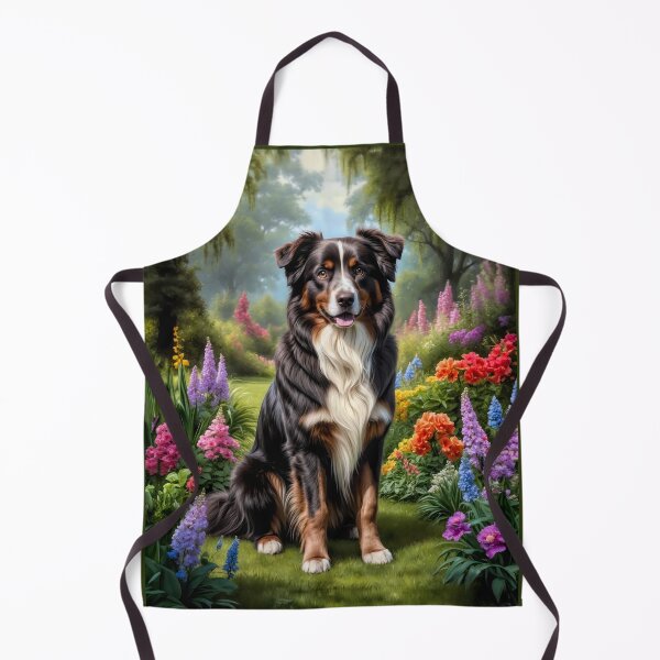 Item preview, Tawny Australian Shepherd Dog Portrait Painting designed and sold by Heart and Soul Studio.