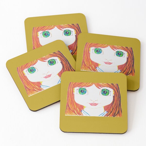 Item preview, Girl with big green eyes Sophia designed and sold by AIMARADREAM.