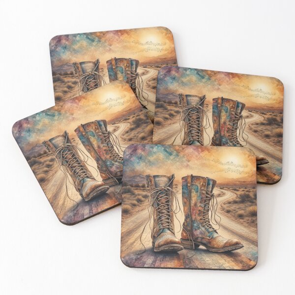 Item preview, Vintage Boots on Desert Road designed and sold by The Digital Compass.