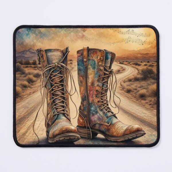 Item preview, Vintage Boots on Desert Road designed and sold by The Digital Compass.