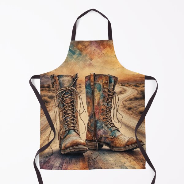Item preview, Vintage Boots on Desert Road designed and sold by The Digital Compass.