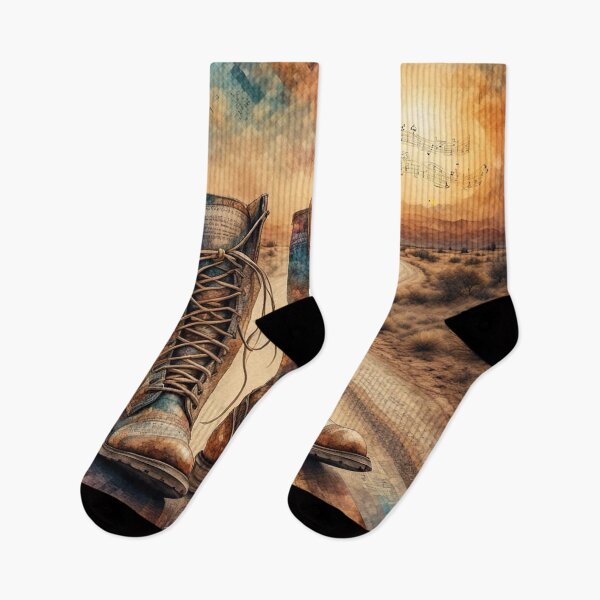Item preview, Vintage Boots on Desert Road designed and sold by The Digital Compass.