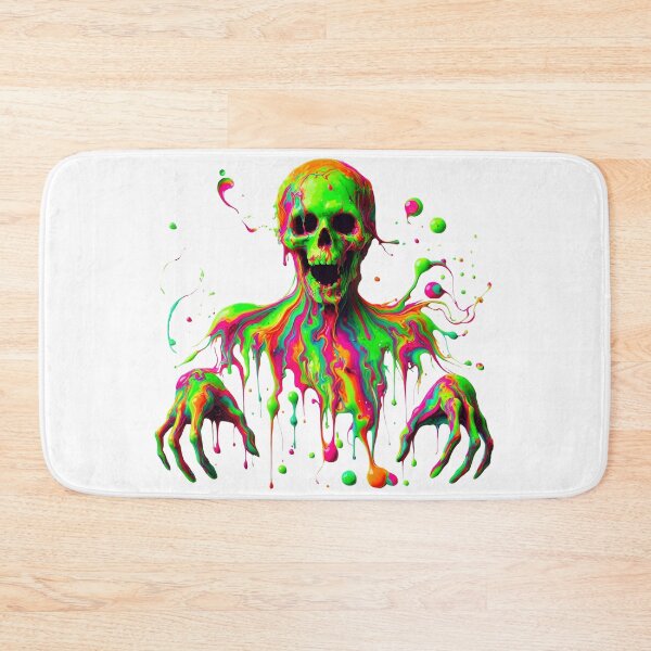 Item preview, Neon Melting Zombie – Dripping Day-Glo Horror designed and sold by SHHCreations.