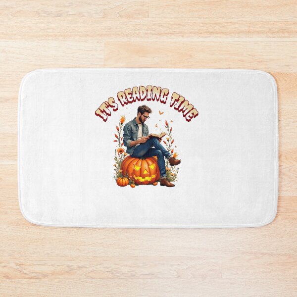 Item preview, it is reading time in halloween vibes designed and sold by WhiteDoveArt.