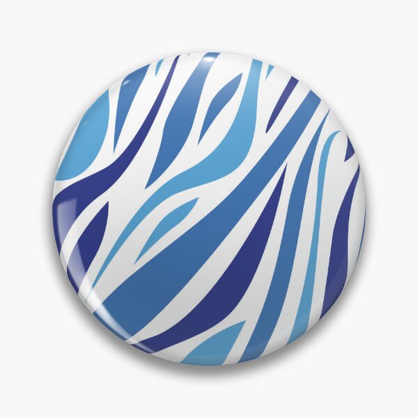 Item preview, African blue zebra patterns designed and sold by Wolagno.