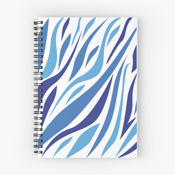 Item preview, African blue zebra patterns designed and sold by Wolagno.