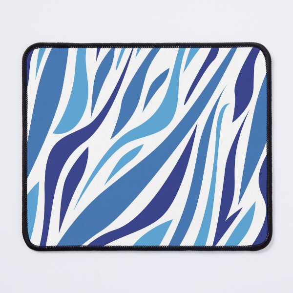 Item preview, African blue zebra patterns designed and sold by Wolagno.