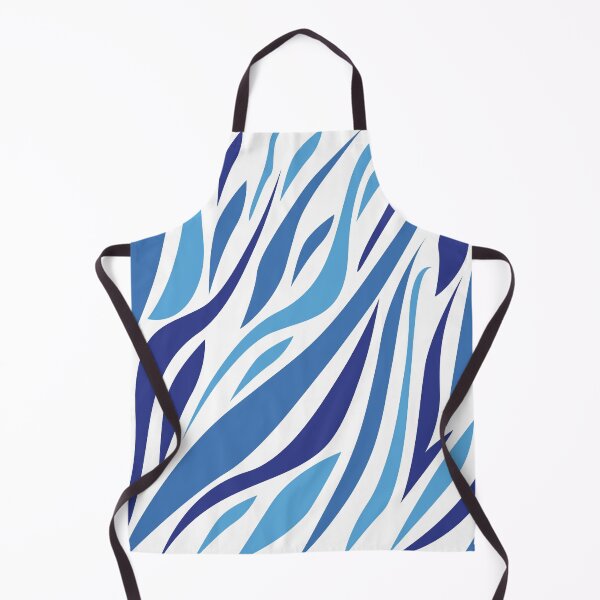 Item preview, African blue zebra patterns designed and sold by Wolagno.