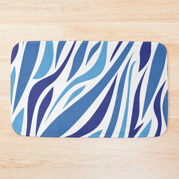Item preview, African blue zebra patterns designed and sold by Wolagno.