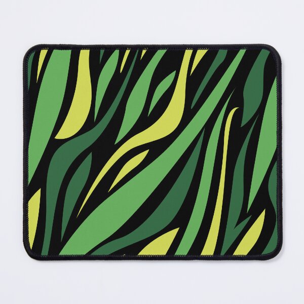 Item preview, Green zebra patterns designed and sold by Wolagno.