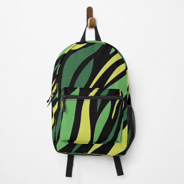 Item preview, Green zebra patterns designed and sold by Wolagno.