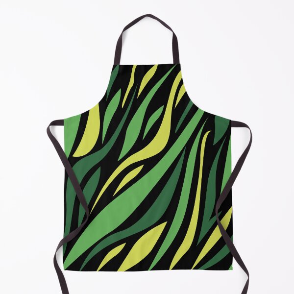 Item preview, Green zebra patterns designed and sold by Wolagno.