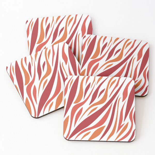 Item preview, Red zebra patterns designed and sold by Wolagno.