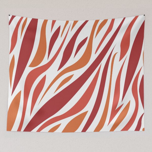 Item preview, Red zebra patterns designed and sold by Wolagno.