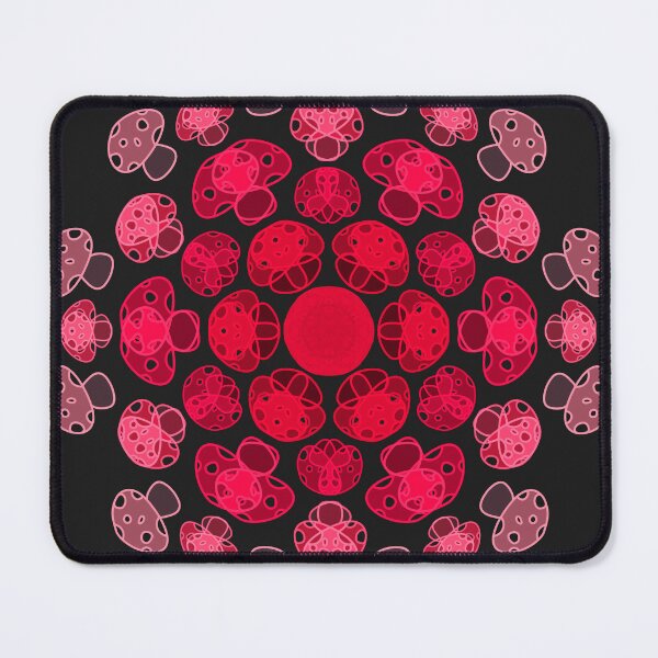 Item preview, Cursed Kaleidoscope - Vibrant Red Mushrooms designed and sold by FinapplePudding.