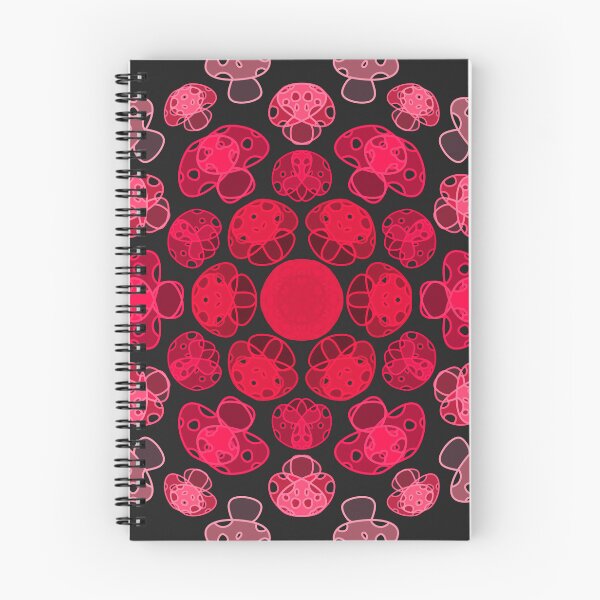 Item preview, Cursed Kaleidoscope - Vibrant Red Mushrooms designed and sold by FinapplePudding.