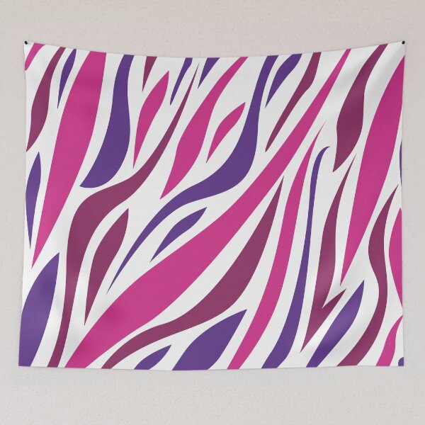 Item preview, Pink purple zebra patterns designed and sold by Wolagno.