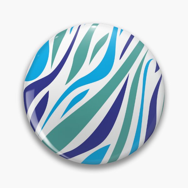 Item preview, Blue green zebra patterns designed and sold by Wolagno.