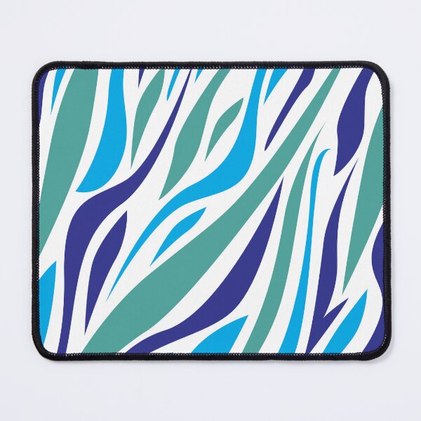 Item preview, Blue green zebra patterns designed and sold by Wolagno.