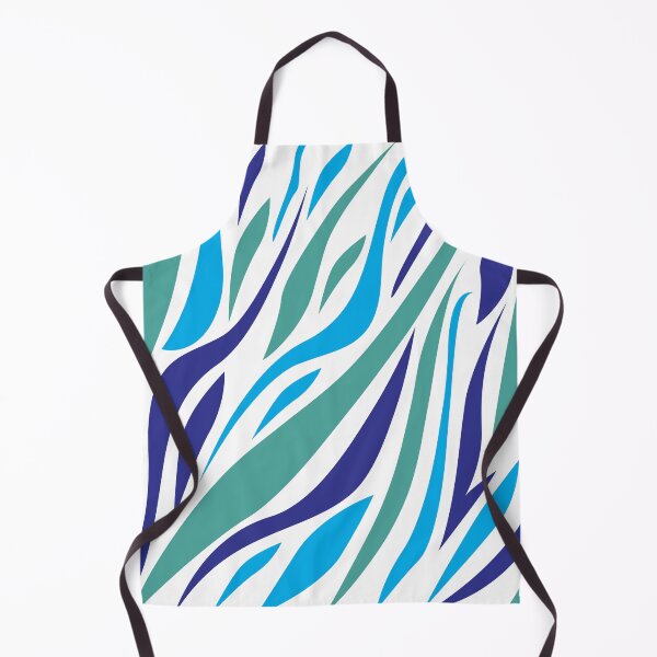 Item preview, Blue green zebra patterns designed and sold by Wolagno.